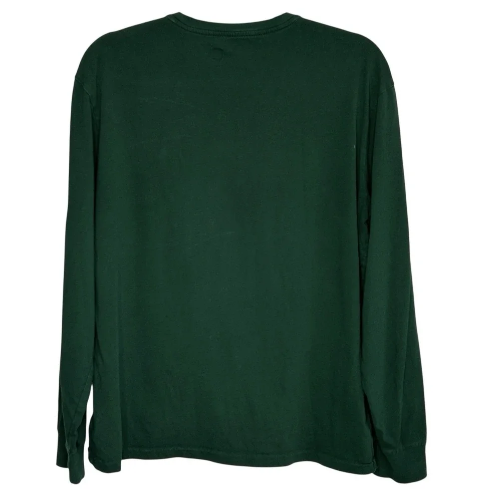 Polo Ralph Lauren Crewneck Long Sleeve T Shirt Large Pony Preppy Street Green‎